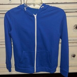 Royal Blue & White hoodie zipper jacket size youth XL​